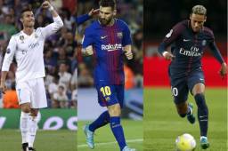 Cristiano Ronaldo, Messi y Neymar son los elegidos por la FIFA para llevarse el premio.
