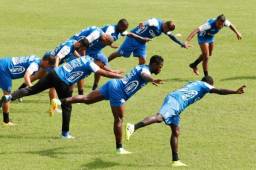 La Selección de Honduras cerró su preparación este lunes en el estadio Olímpico.