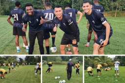 El equipo Honduras Progreso tuvo que buscar una cancha alterna para poder entrenar, luego que el estadio Humberto Micheletti fuera inundado por la tormenta tropical Eta.