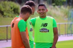Emilio Izaguirre se sumó muy optimista a los trabajos de pretemporada del Celtic. El hondureño quiere volver a ser protagonista.
