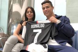 El delantero de la Juventus, Cristiano Ronaldo junto a su novia Georgina Rodríguez. Foto cortesía