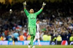 Keylor Navas en la final de Champions de Cardiff con el Real Madrid.