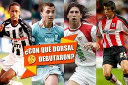 Mbappé, Neymar, Cristiano Ronaldo, Messi, Salah y todos los crack del momento... ¿con qué número debutaron?