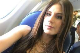 Carolina Padrón compartió esta imagen en sus redes sociales. En el vuelo hacia Honduras.