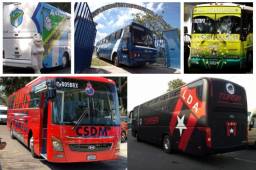 Los equipos de Guatemala y Costa Rica son los que disputan el primer lugar. En Honduras los clubes alquilan unidades para sus viajes, aunque Motagua y Platense tiene unidades para desplazarse dentro de la ciudad.