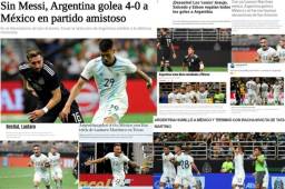 La paliza de Argentina a México generó mucho eco en la prensa mundial y estos son los principales titulares contra los aztecas que salieron humillados.