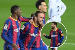 Barcelona sigue con paso firme en busca de alcanzar al Atlético en la liga española.