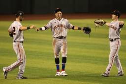 Los Gigantes han ganado los últimos 10 partidos en los que Mauricio Dubón ha tenido acción. Foto AFP