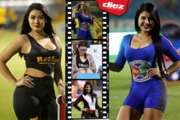 Te mostramos las chicas lindas del clásico Real España-Marathón en el estadio Morazán. ¡Unas muñecas!