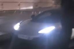 Este es el automóvil donde se conducía Motta al momento del incidente.