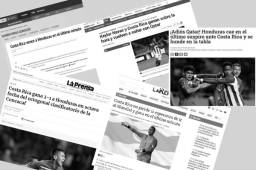 Lo que dice la prensa mundial tras el fracaso de Honduras en las eliminatorias. Algunos consideran milagro el gol de Costa Rica en el último minuto.
