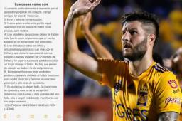 Gignac publicó un mensaje en Twitter aclarando la situación con Veracruz.