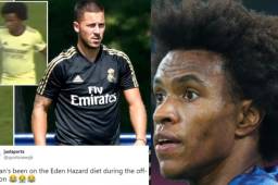 El brasileño comenzó la pretemporada del Arsenal pasado de peso y se notó el primer amistoso contra el Hibernian de Escocia. A Willian no lo perdonaron las burlas.