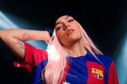 Al estilo ‘Bichota’: Así es la camisa que usará Barcelona ante Real Madrid con el logo de la cantante Karol G