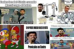 Las burlas hacen pedazos al argentino tras anotarle al 'todopoderoso' Slavia Praga en la Champions League. Luis Suárez también es objeto de memes.