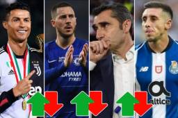 Cristiano, Hazard, Valverde y Héctor Herrera son los nombres que suenan hoy en el mercado de fichajes.