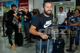 Alfredo Mejía arribó al país sabiendo el compromiso que tienen con Honduras en esta doble fecha eliminatoria. Honduras está obligado a ganar el viernes. Foto Neptalí Romero
