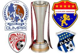 Así es el trofeo que entregará la Concacaf al campeón del torneo de clubes donde el Olimpia es el único representante que aspira a ganarlo. Foto cortesía Concacaf