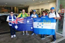 Los aficionados hondureños estará presentes en el ANZ Stadium de Sídney donde la Selección Nacional buscará el boleto al Mundial de Rusia. Foto Enviados Especiales