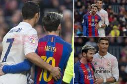 Las imágenes han sido captadas por el lente de diario Sport de Barcelona. Pocas veces se había visto a Messi y CR7 como hoy.