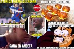 ¡Para reír! Los divertidos memes que nos dejó la sufrida victoria del Barcelona sobre la Real Sociedad en Anoeta.