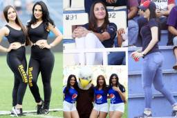 Las chicas bellas que asistieron al estadio Nacional dejaron con la boca abierta a los que asistieron a presenciar el clásico capitalino.