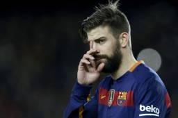 Gerard Piqué no reclamo en ningun momento en el partido frente al Atheltic.