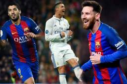 El tridente ofensivo en este equipo ideal presentado por L'Equipe