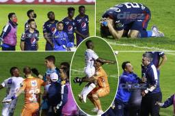 Comunicaciones venció 4-2 al Motagua en el estadio Doroteo Guamuch Flores y se coronó campeón de Liga Concacaf 2021. Las imágenes que captó el lente de DIEZ del festejo crema, la tristeza del Ciclón y la bandera que presumió Júnior Lacayo. Fotos Neptalí Romero
