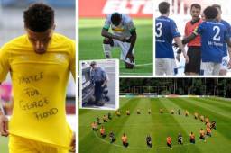 Son varios los clubes del mundo y jugadores que se han pronunciado en modo de protesta por la muerte de George Floyd. Pero ojo, en Alemania hablan de castigar a los jugadores.