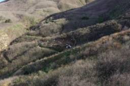 El lugar del fatal accidente en el que perdieron la vida Kobe Bryant, su hija y otras 7 personas.