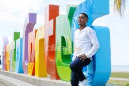 El jugador del Platense, Bryan Reyes, fue la figura que anotó el gol del triunfo sobre Real España que les dio la Copa Presidente. Fotos Neptalí Romero