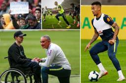 Así fue la práctica de Brasil que antes de enfrentar a Honduras recibió una visita especial y a Coutinho le dieron una sorpresa.