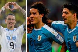 El polémico mensaje de Darwin Núñez a las leyendas de Uruguay, Luis Suárez y Cavani: “La presión la tienen otros...”