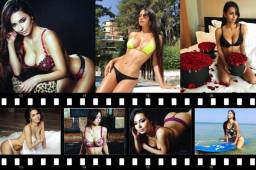 Helga Lovekaty, es una guapa modelo ruso que sería la madrina de la Copa del Mundo que se disputará el próximo año en Rusia. Foto Instagram