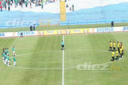 El estadio Olímpico lució casi vacío para el duelo entre Marathón y Real España por la sexta fecha del Apertura-2019. FOTO: Yoseph Amaya.
