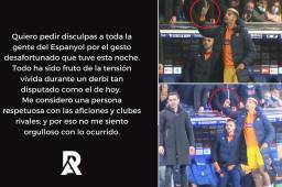 Araujo mandaba a Segunda División a los jugadores y afición del Espanyol durante el derbi catalán.