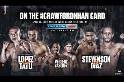 Teófimo López peleará ante el finlandés Edis Tatli el 20 de abril en el Madison Square Garden.