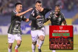 Marathón recibió un mensaje de felicitación por parte del Arsenal por su aniversario.