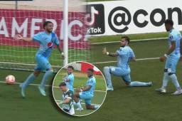 ¡Hat-trick en 14 minutos! Triplete de Agustín Auzmendi para el triunfo de Motagua sobre Verdes en Copa Centroamericana