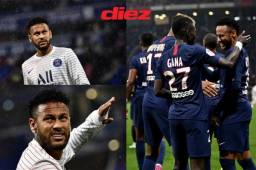 El PSG triunfó en los últimos minutos contra el Lyon, el conjunto francés logró sacar el resultado gracias a Neymar. FOTOS: AFP.