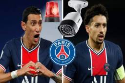 Ángel di María y Marquinhos sufrieron de robos el domingo durante el juego dentre PSG-Nantes.