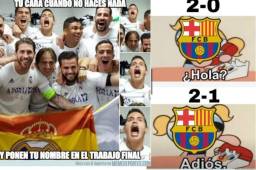 En las redes sociales siguen llegando memes sobre el juego Atlético-Real Madrid, donde destacan la celebración de los jugadores, la jugada de Benzema y hasta se acordaron del Barcelona.
