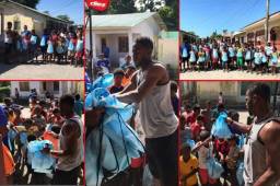 El capitán de la Selección Nacional de Honduras y jugador del Houston Dynamo de la MLS de los Estados Unidos, Maynor Figueroa, se ha lucido con los niños de Nueva Armenia.
