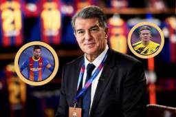 Joan Laporta confía en renovar a Messi y también habló sobre Erling Haaland.