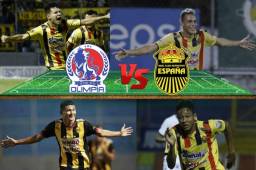 Así sería el once del Real España para enfrentar este domingo al Olimpia en el partido clave que se disputa en el Nacional. Atención a los sustitutos de Zalazar y Chino López.