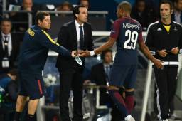 Mbappé salió de cambio al minuto 78 y el técnico del PSG, Unai Emery, habló de ello. Foto AFP