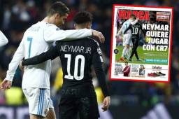 La prensa española asegura que Neymar quiere jugar en el Real Madrid junto a Cristiano Ronaldo.