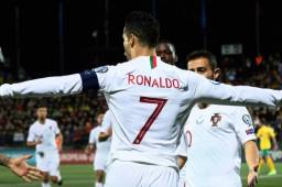 Cristiano Ronaldo le marcó cuatro goles a Lituania siendo la figura de Portugal. FOTO: EUFA EURO 2020.