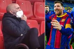 Monchi y Messi se dijeron sus cosas luego de que el Barcelona venció al Sevilla en el Camp Nou.